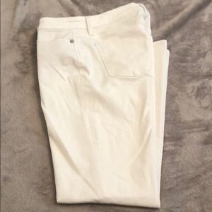 EUC Talbots Five Pocket White Denim